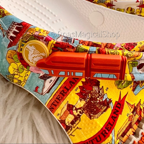 22 Walt Disney World 50th Anniversary Vault Collection Parks Map Crocs - Picture 3 of 13